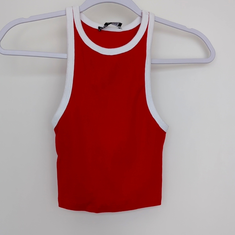 Zara red tank S